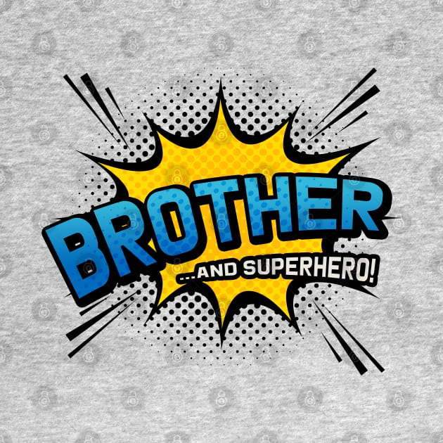 Brother & Superhero - Comic Book Style Gift by Elsie Bee Designs